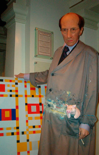 Pickles in Amsterdam - Mme Tussauds - Piet Mondrian